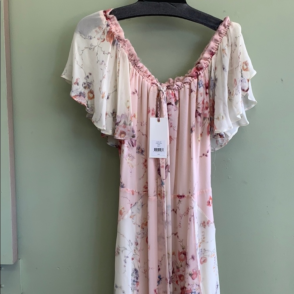 Love shack fancy Evelyn off shoulder flounce dress - Picture 3 of 7
